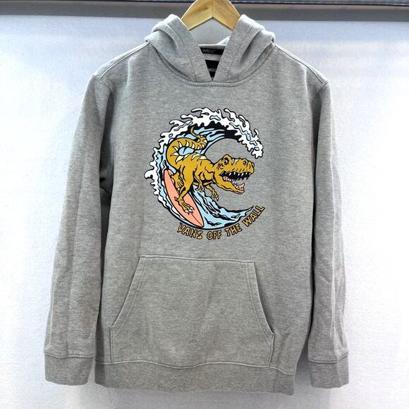Vans Other - Vans Off the Wall hoodie surf dino heather gray youth XL